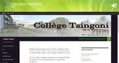 Desktop Screenshot of clg-tsingoni.ac-mayotte.fr